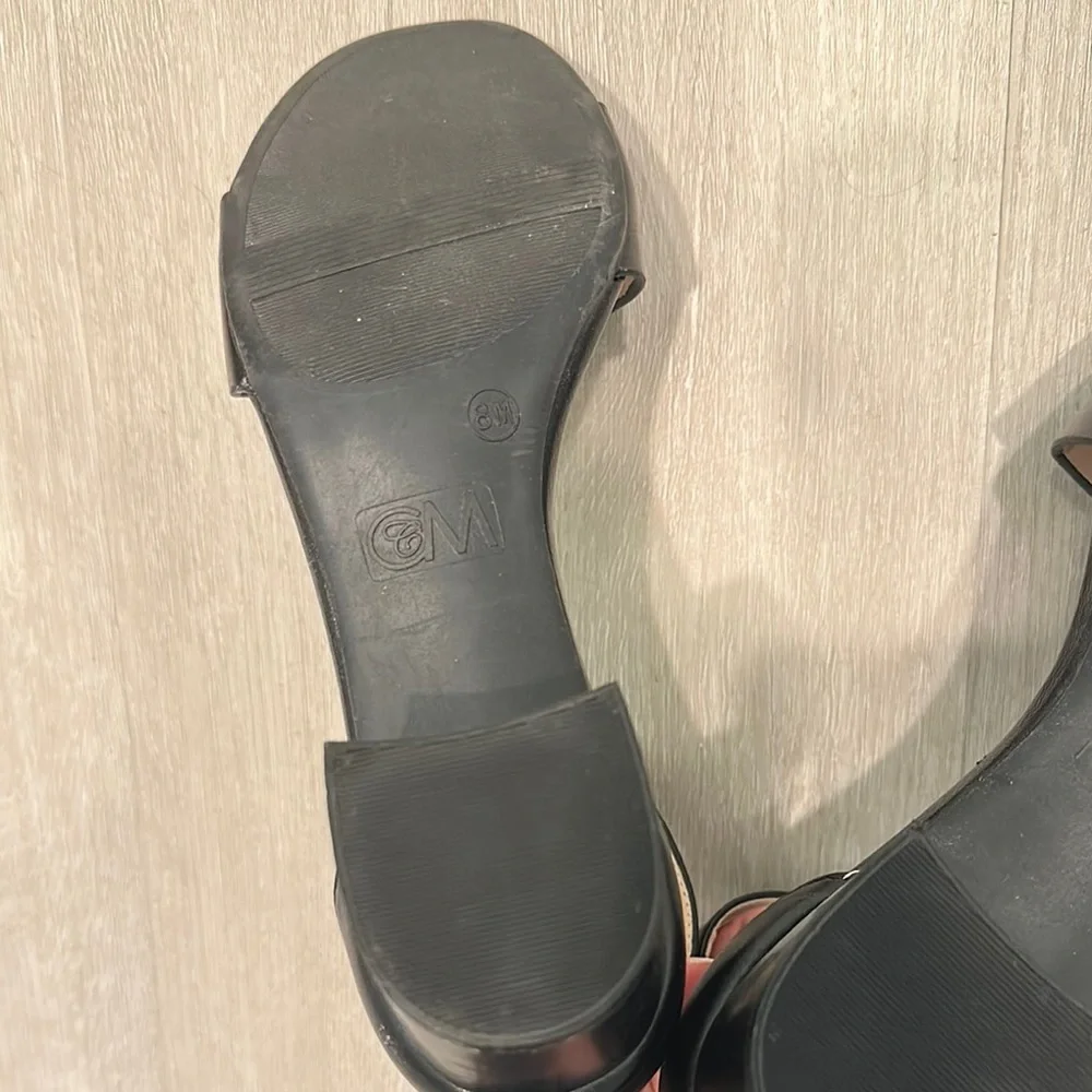 Elegant Black Ankle Strap Sandals